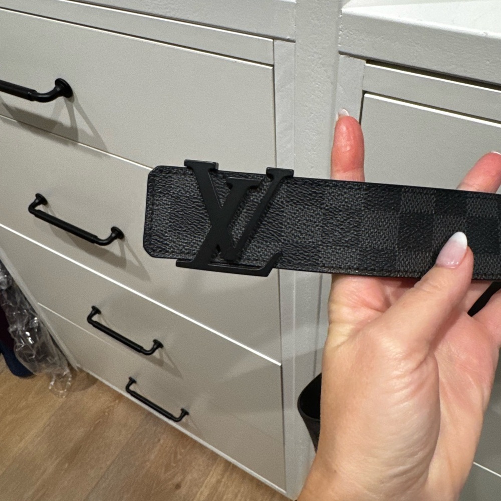 Men’s Louis Vuitton Graphite Belt